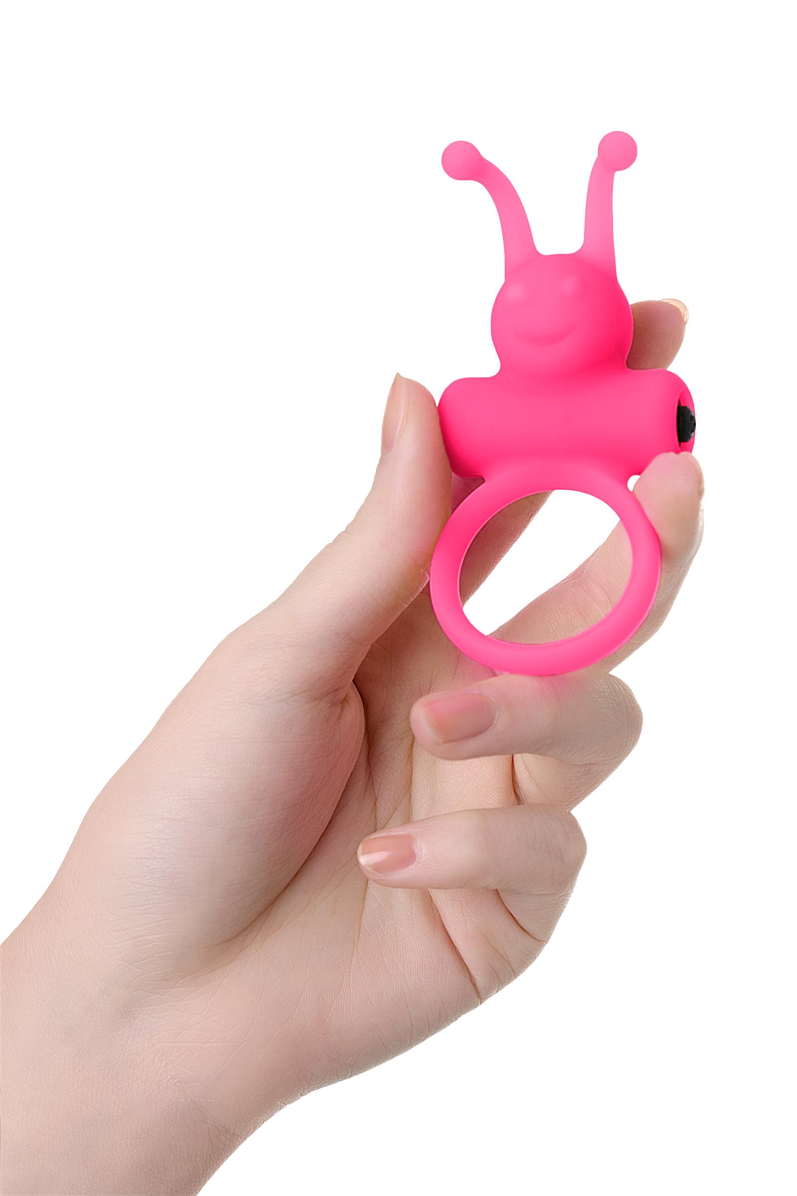 Виброкольцо на пенис Eromantica, силикон, розовый, диаметр 3,1 см Vestalshop.ru - Изображение 4
