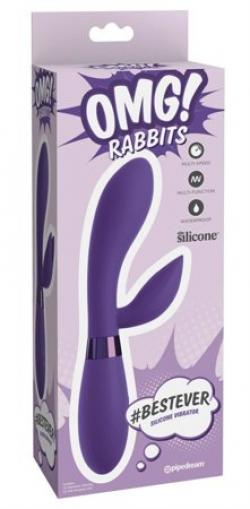 Фиолетовый вибратор-кролик bestever Silicone Vibrator Vestalshop.ru - Изображение 3