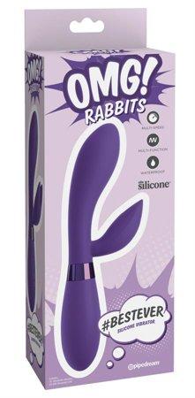 Фиолетовый вибратор-кролик bestever Silicone Vibrator Vestalshop.ru - Изображение 5