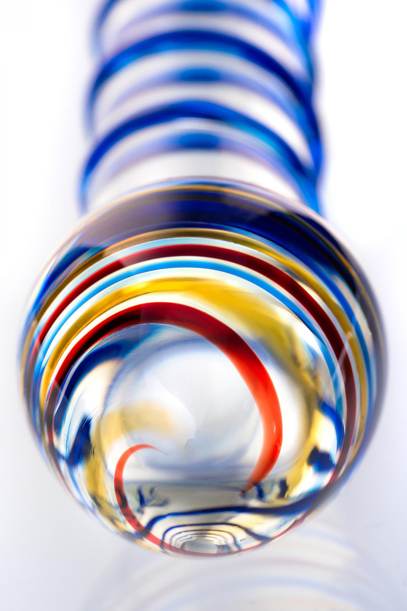 Односторонний фаллоимитатор Sexus Glass, Стекло, Прозрачный, 18 см