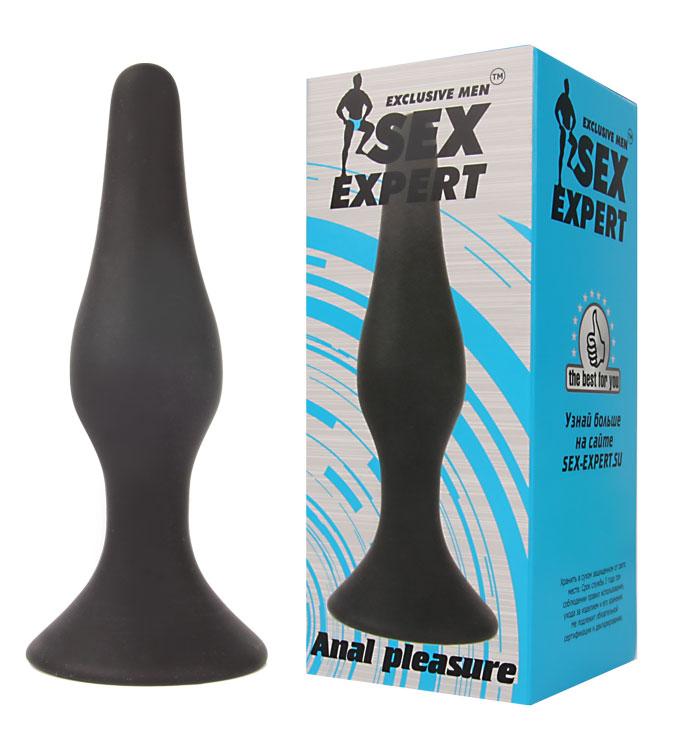 Втулка анальная Sex expert anal pleasure, чёрный, L 110 мм D 31 мм арт. SEM-55039 Vestalshop.ru - Изображение 4