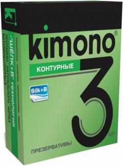 Презервативы KIMONO (контурные) 3 шт.