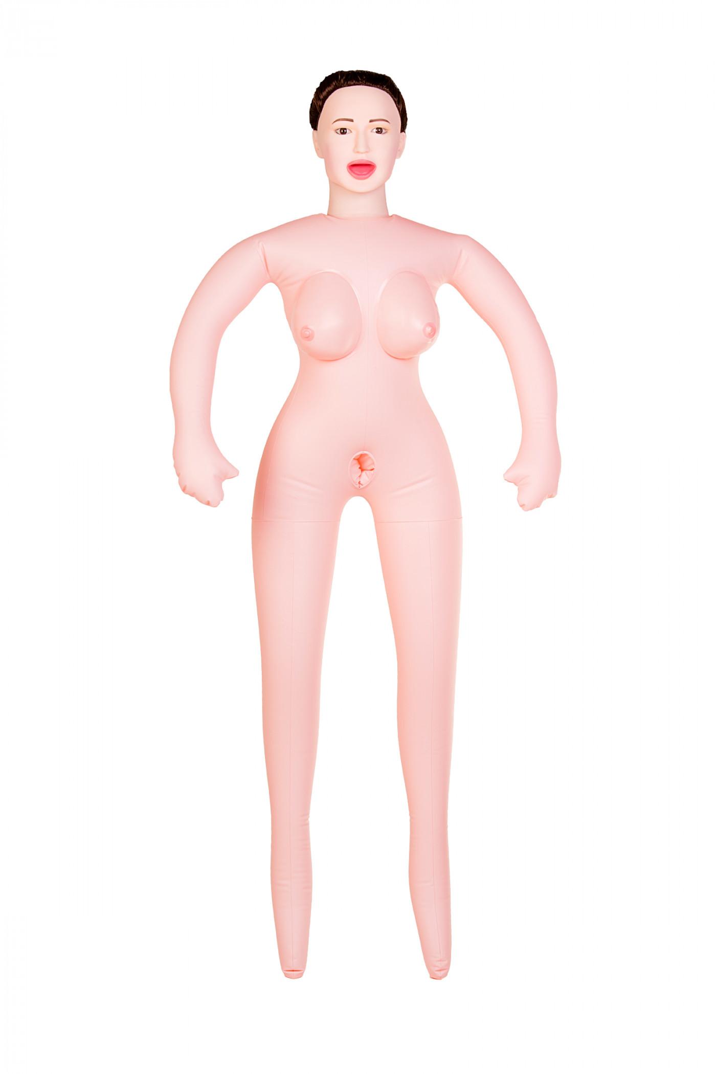 Кукла надувная с реалистичной головой брюнетка