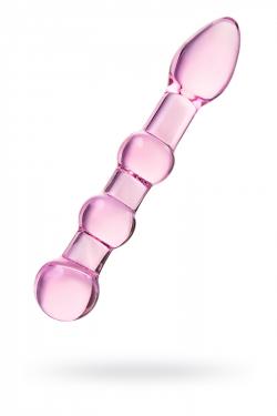 Нереалистичный фаллоимитатор Sexus Glass, Стекло, Розовый, 18 см Vestalshop.ru - Изображение 1