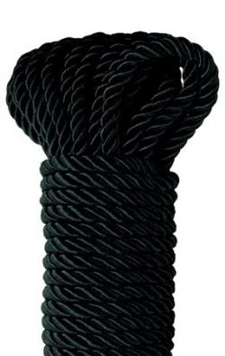 Веревка черная шелковая  FFS Deluxe Vestalshop.ru - Изображение 1
