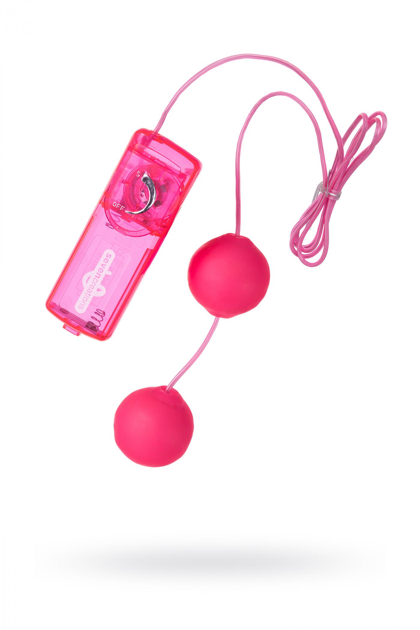 Вагинальные шарики Dream Toysс, TPE+ABS пластик, розовые, 3,6 см. Vestalshop.ru - Изображение 1