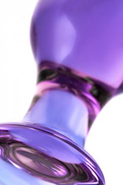 Анальная втулка Sexus Glass, стекло, фиолетовая, 10 см, Ø 4 см Vestalshop.ru - Изображение 5