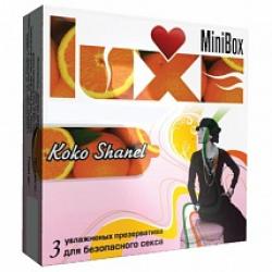 Luxe Koko Shanel ароматизированные презервативы 3 шт. Vestalshop.ru - Изображение 1