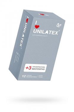 Презервативы UNILATEX DOTTED с точечной поверхностью  12 шт., арт. 3020