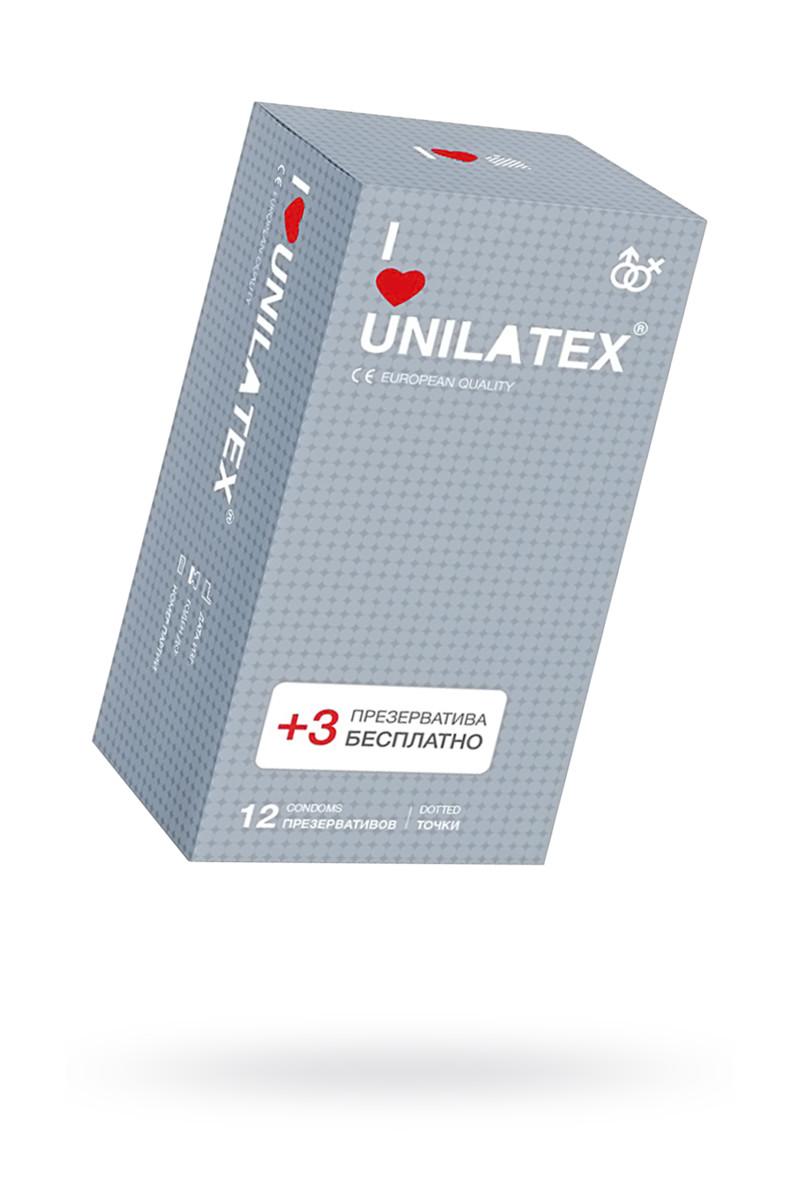 Презервативы UNILATEX DOTTED с точечн поверх 12 шт