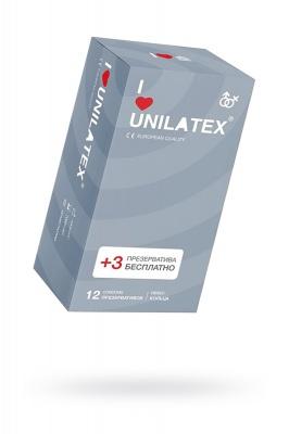 Презервативы UNILATEX "RIBBED" с рифленой поверхностью, 12 шт.