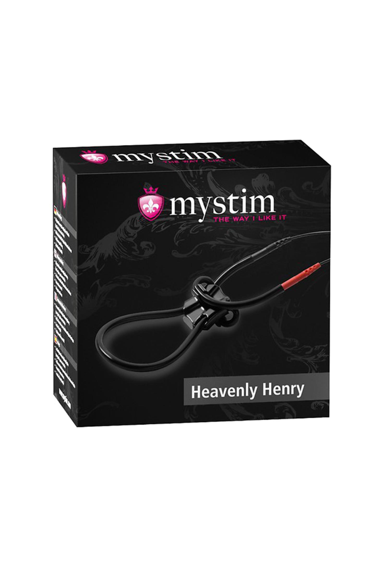 Лассо для пениса Mystim Heavenly Henry , электростимуляция, силикон, черный, 36 см Vestalshop.ru - Изображение 3