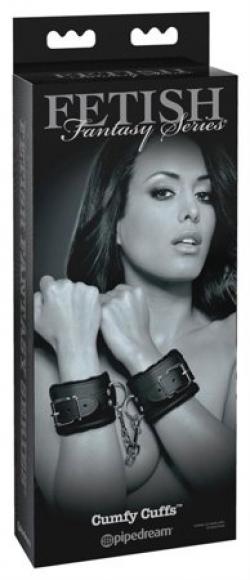 Черные наручники из эко кожи FFSLE Couture Cuffs Black