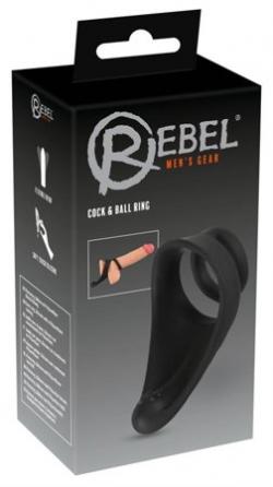 Кольцо Rebel для пениса и мошенки 537624