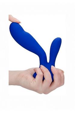 Вибромассажер кролик Flair, голубой