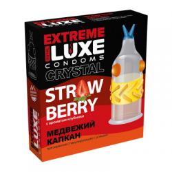 Luxe Extreme Медвежий капкан презервативы с ароматом клубники, 3 шт. Vestalshop.ru - Изображение 1