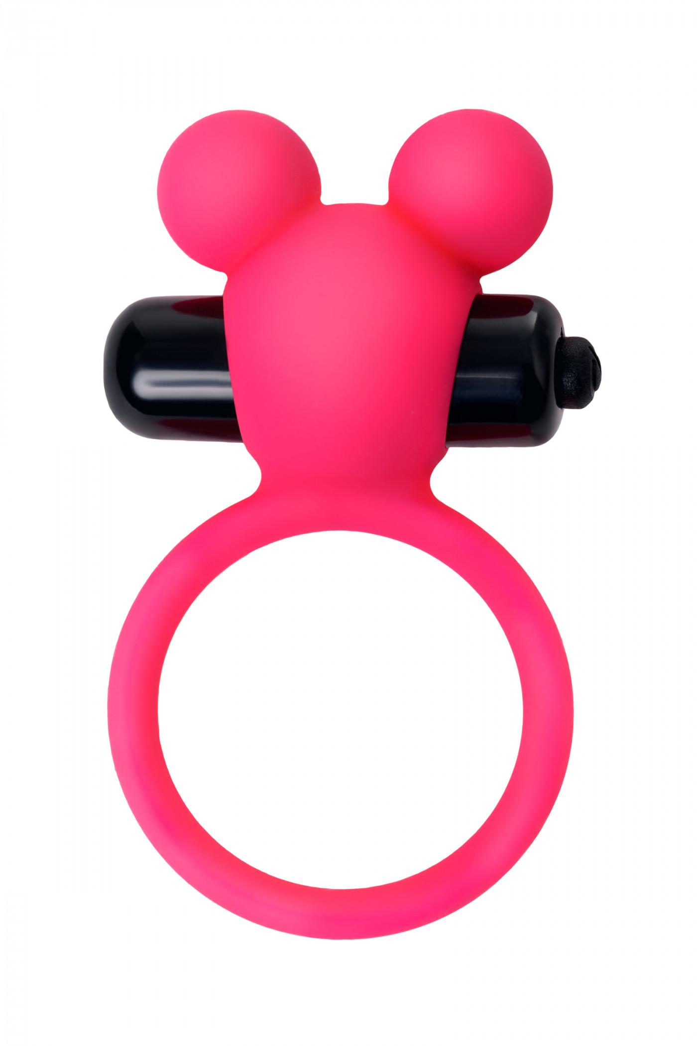 Виброкольцо на пенис A-Toys by TOYFA, силикон, розовое, Ø 3,1 см Vestalshop.ru - Изображение 4