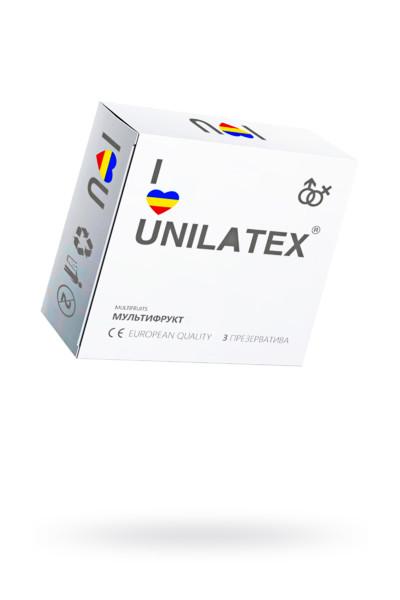 Презервативы UNILATEX MULTIFRUTIS №3 ароматизированные, цветные