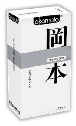 Презервативы "OKAMOTO SKINLESS SKIN" PURITY №10 (сверх-тонкие, сверх-чувствительные)