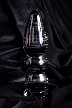 Анальная втулка Sexus Glass, стекло, прозрачный, 13 см, Ø 3,5 см