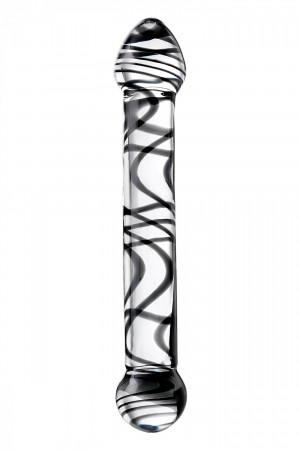 Нереалистичный фаллоимитатор Sexus Glass, Стекло, Прозрачный, 19,5 см