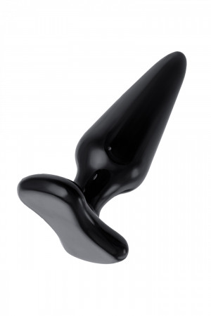 Анальная втулка Sexus Glass, Стекло, чёрный, 10 см