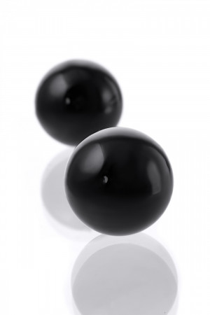 Вагинальные шарики Sexus Glass, Стекло, Чёрный, Ø см