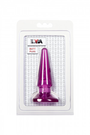 Анальная втулка TOYFA, PVC, фиолетовый, длина 9,5 см диаметр 2 см.