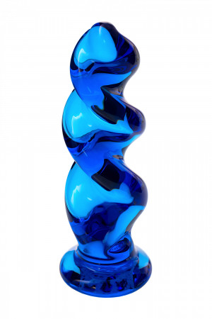 Анальная втулка Sexus Glass, Стекло, Синий, 11,7 см