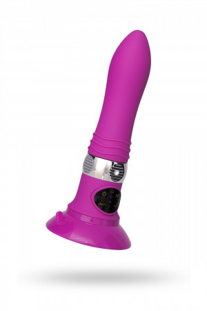 Нереалистичный вибратор Sexus Funny Five, ABS пластик, Фиолетовый, 18,5 см