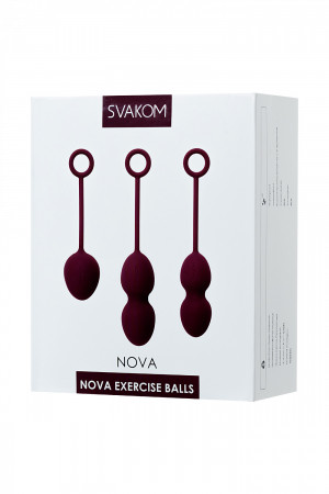 Набор вагинальных шариков Svakom Nova, Силикон, Фиолетовый