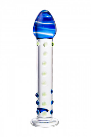 Нереалистичный фаллоимитатор Sexus Glass, Стекло, Прозрачный, 17,5 см