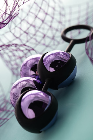Вагинальные шарики TOYFA A-Toys  , ABS пластик, Фиолетовый, 14,6 см