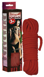 BDSM Шнур Bondage rope 3m red
